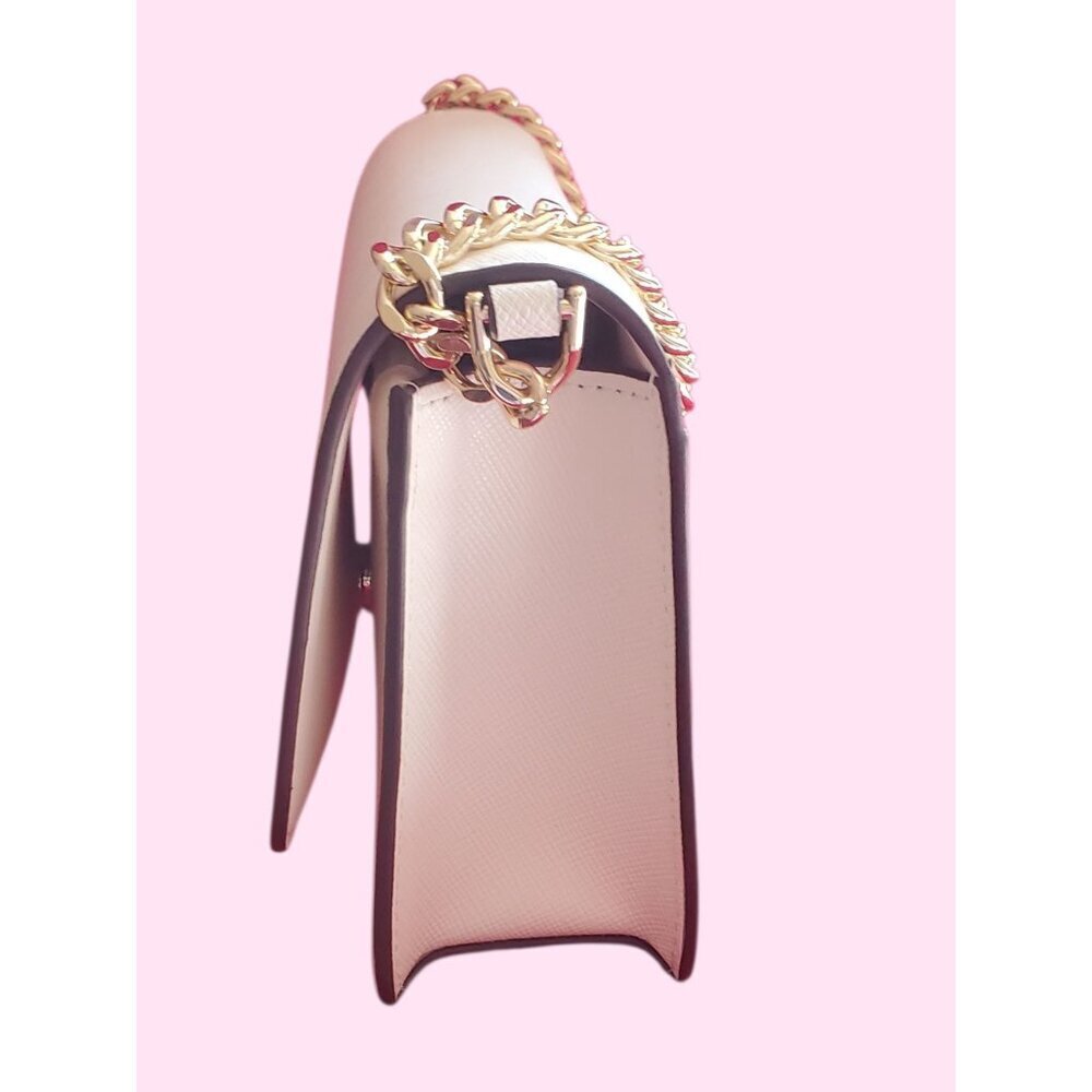 Kate Spade New York Madison Mini  Flap Convertible Crossbody Meringue Bag White - Picture 6 of 16